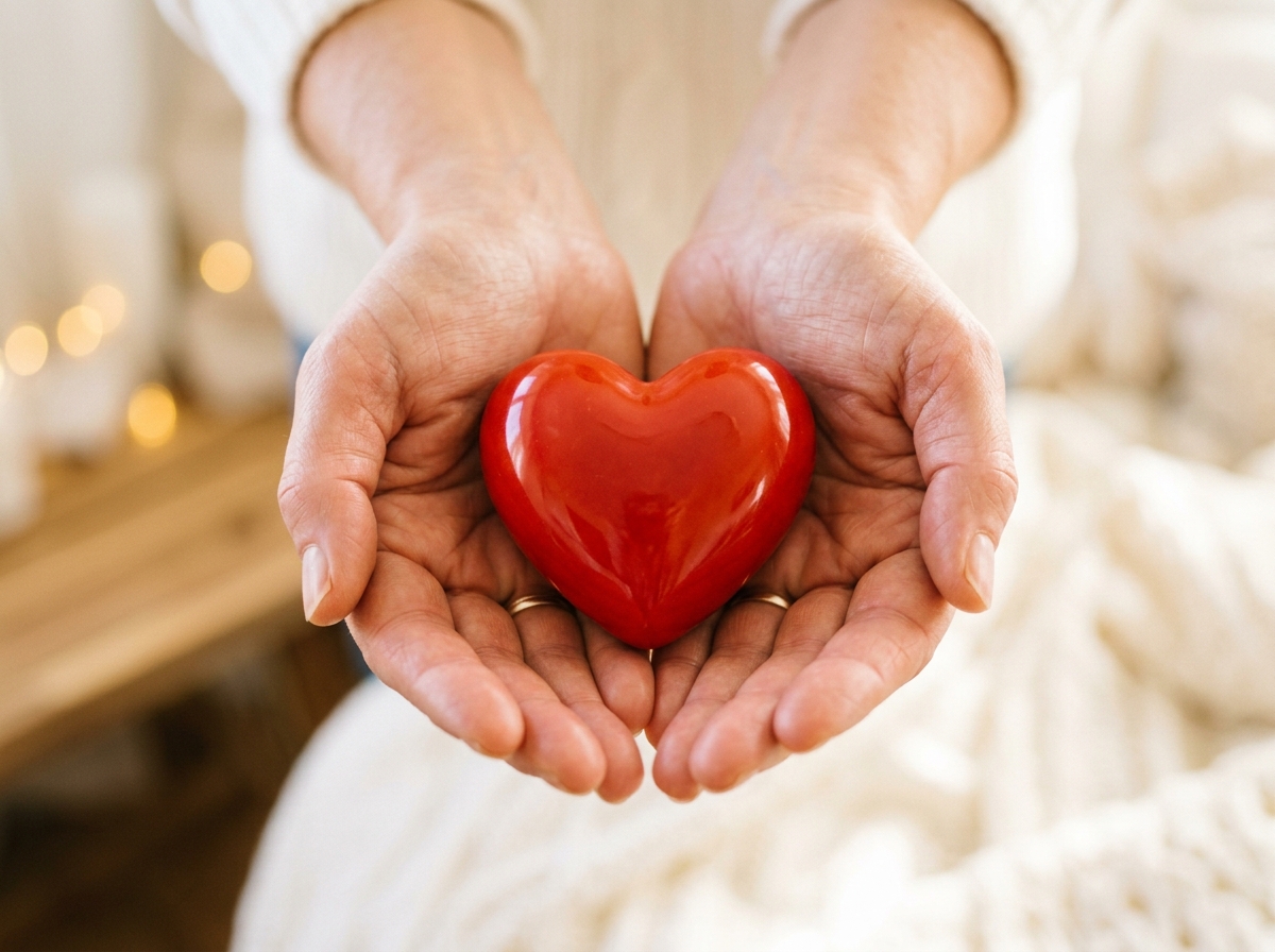 Giving Hands Holding Heart